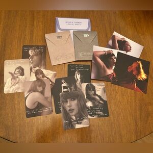 Taylor Swift The Life of a Showgirl & TTPD Collector Cards + Bonus Bundle
